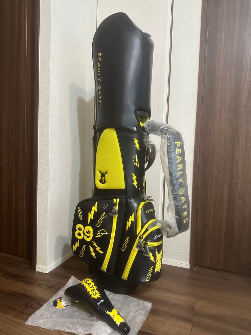PEARLY GATES ゴルフバッグ 89 黒/黄色