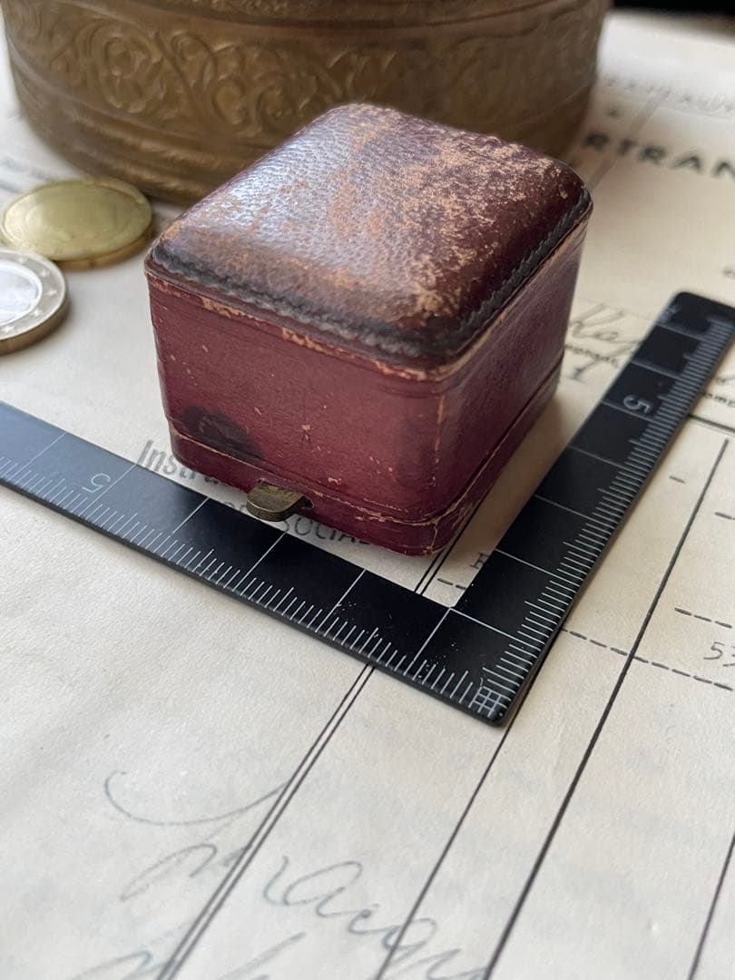 フランスアンティーク　ジュエリーボックス　指輪リングの箱　宝石店