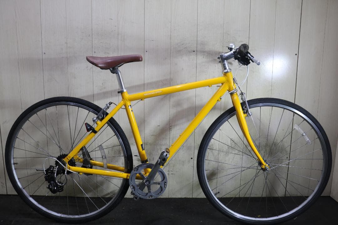 あさひ製WEEKEND アルミ 700C シマノ7速 460mm YELLOW