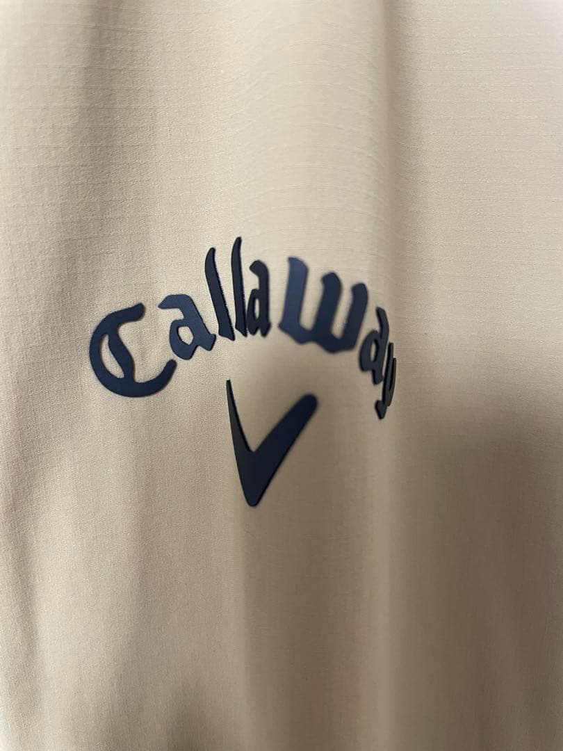 CALLAWAY フード付きジャケット L ベージュ/黒