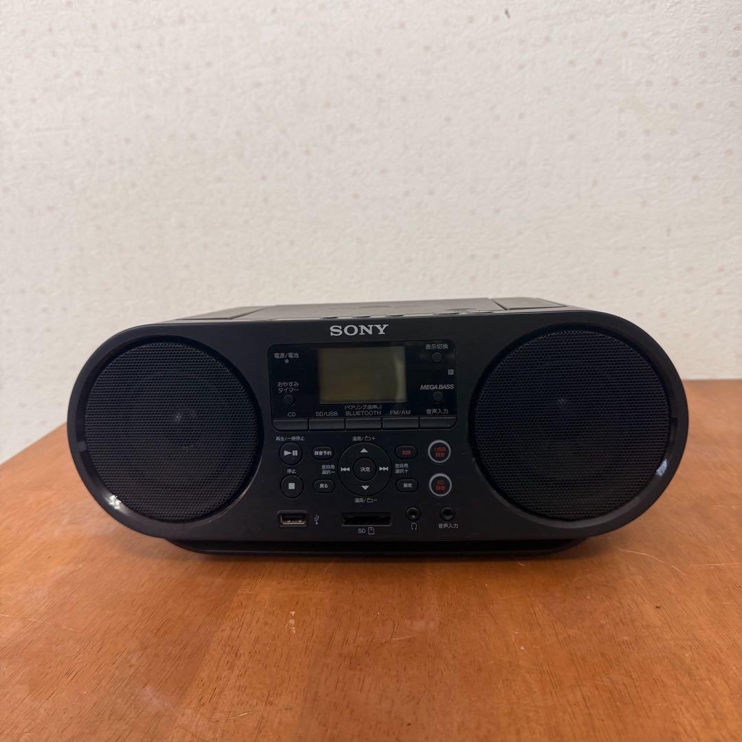 ● 美品 SONY ソニー CDラジカセ ZS-RS80BT ブラック
