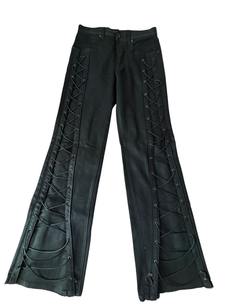 パンツ no mass prod 007GLM WAXED DENIM JEANS