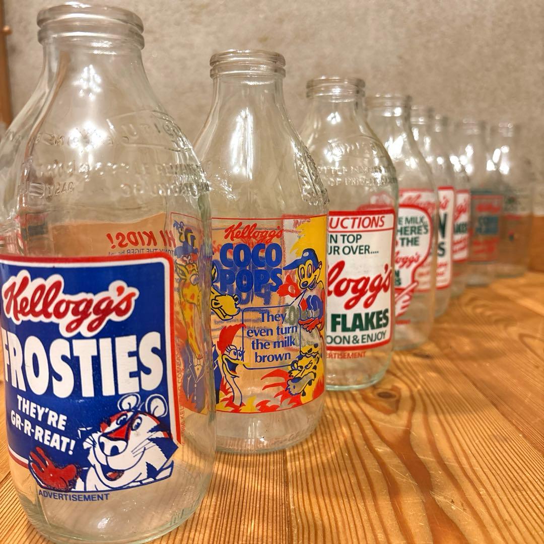 S*****d　ケロッグ　牛乳瓶　フルセット　トニータイガー　ココモンキー