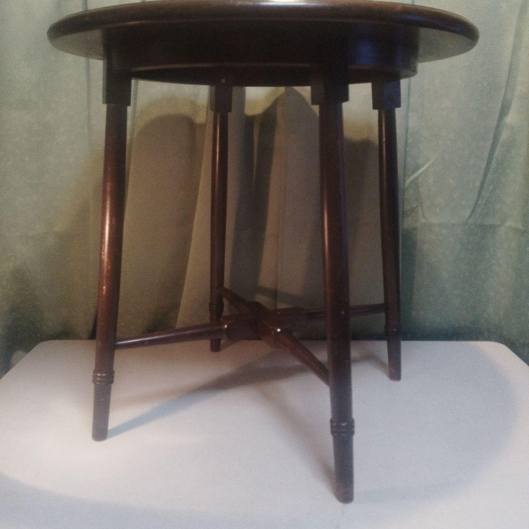 大正から昭和　とても古い　　丸テーブル　神戸港町　旧家出