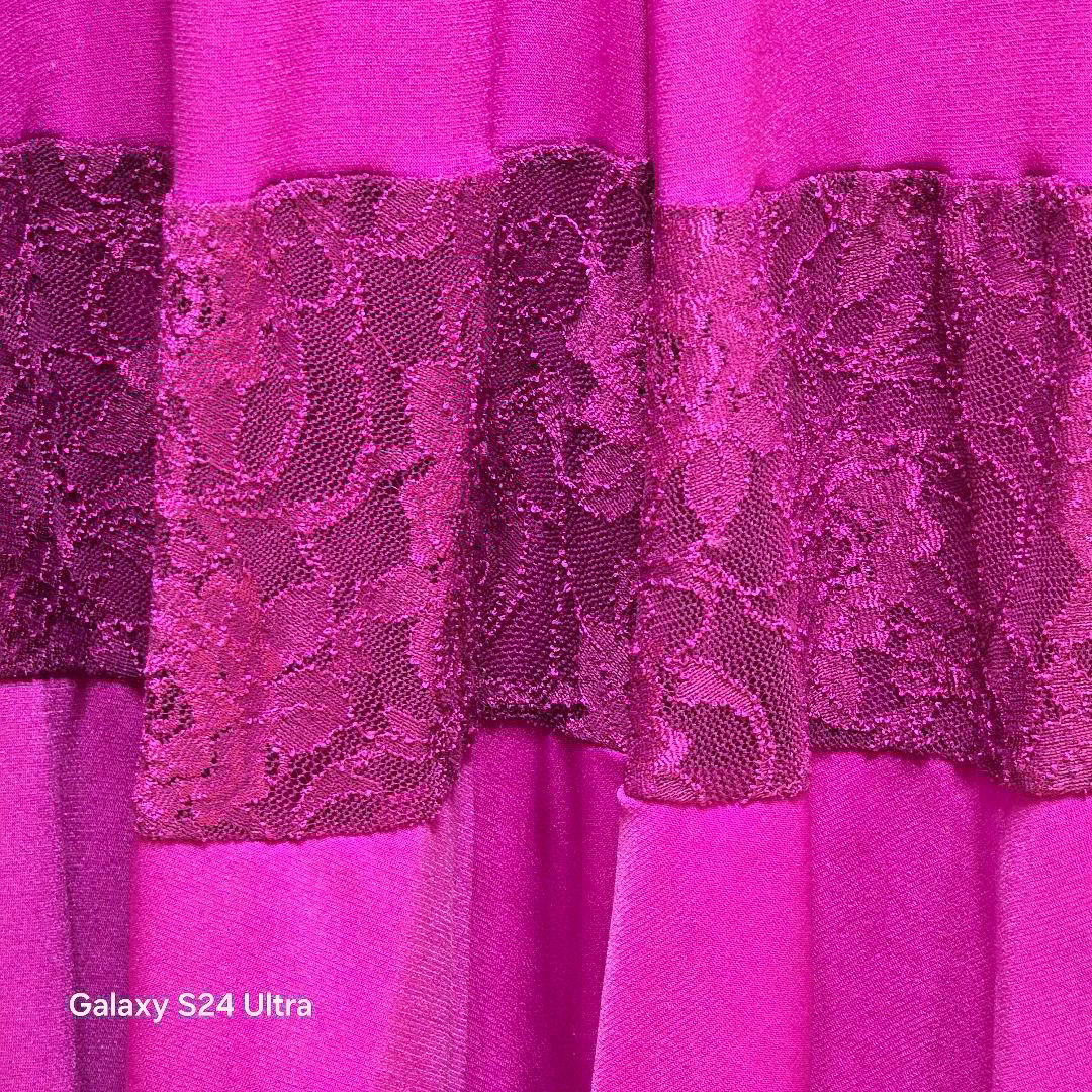 新品同様】タカダンス 社交ダンスフューシャピンク ロング スカートSM