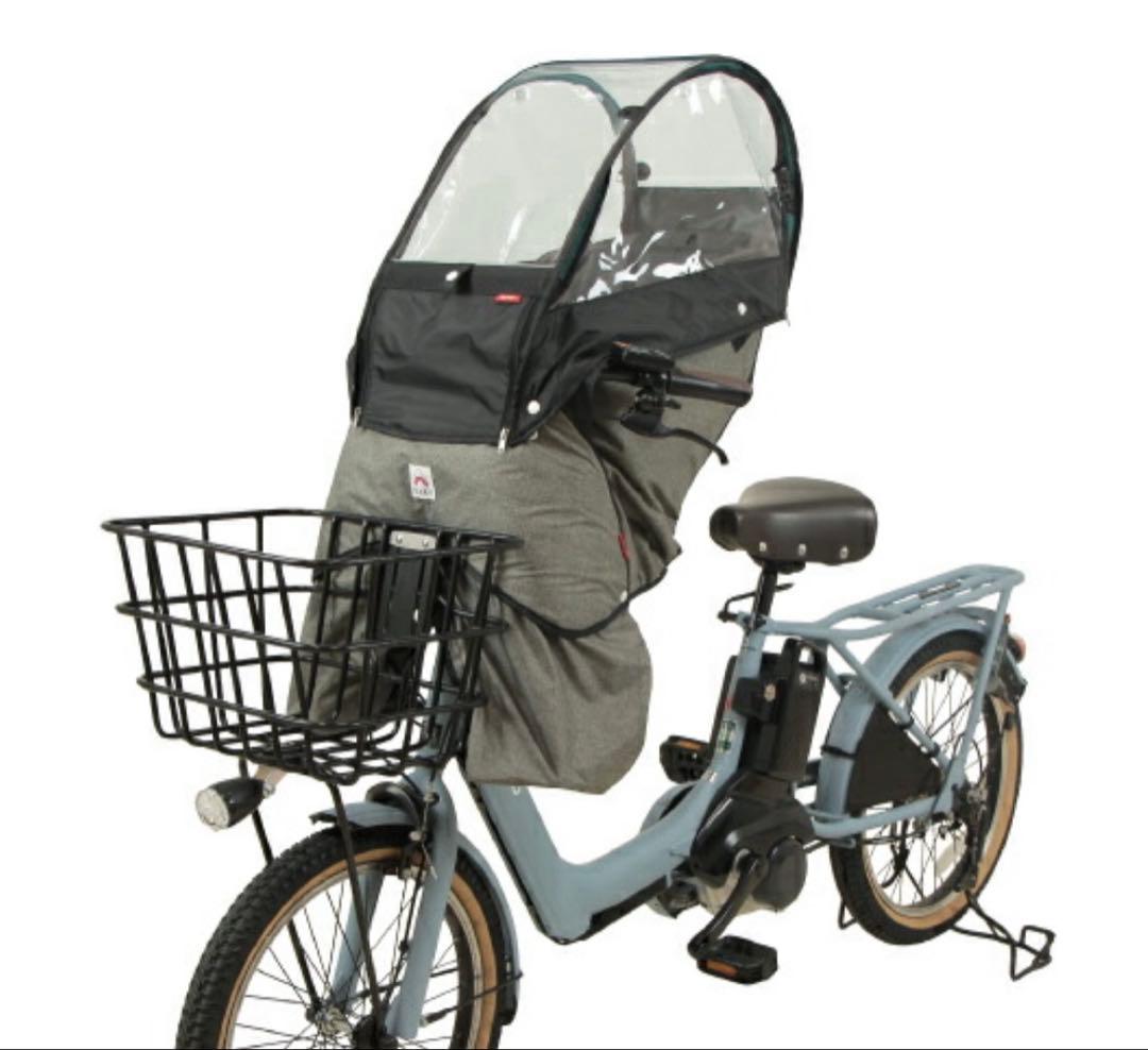 【美品】socca 後付けタイプレインカバー　自転車 チャイルドシートカバー　前