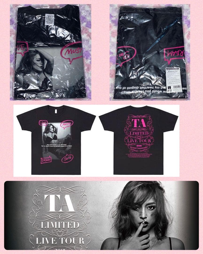浜崎あゆみ　Tシャツ 『TA LIMITED LIVE TOUR 2016』