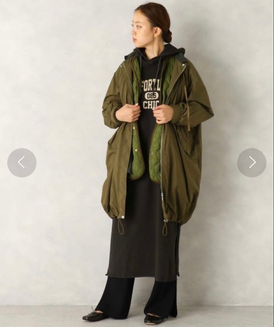 美品【TICCAティッカ】ライニング付モッズコート 定価79,200円　3way