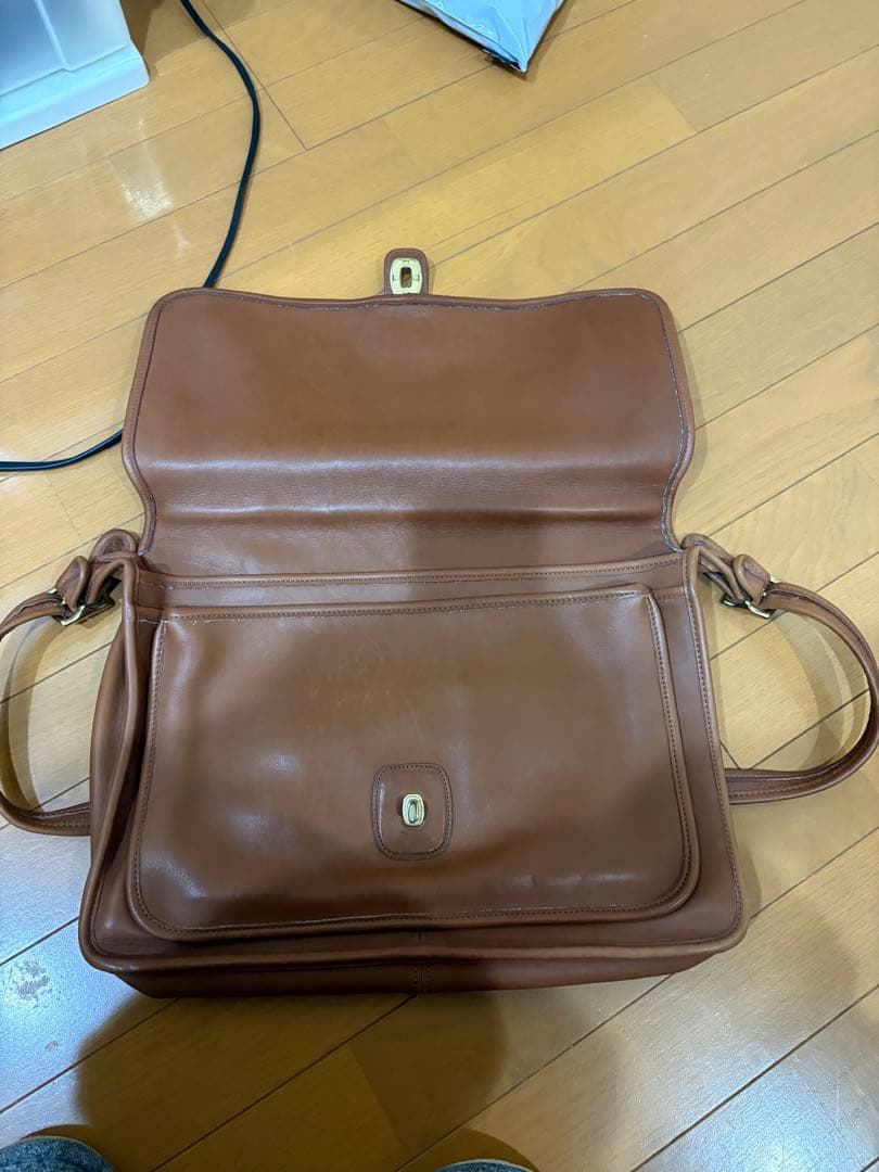 old COACHレザーブリーフケース　ブラウン