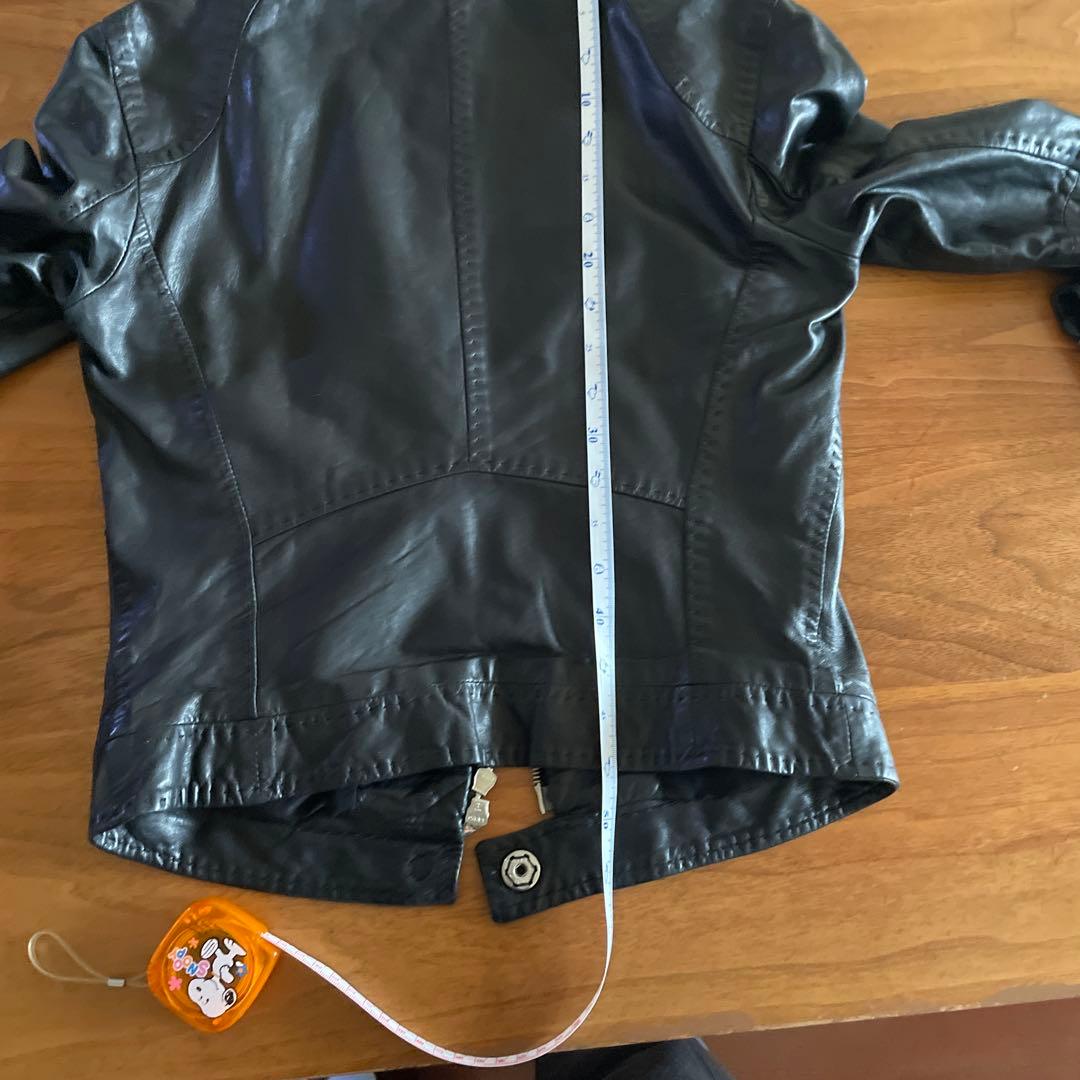 美品EMPORIO ARMANI 本革 ライダースジャケット