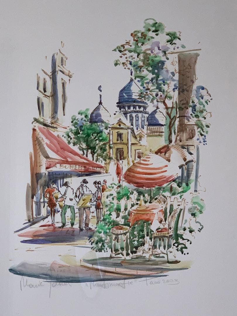 Montmartre 水彩画　2003年