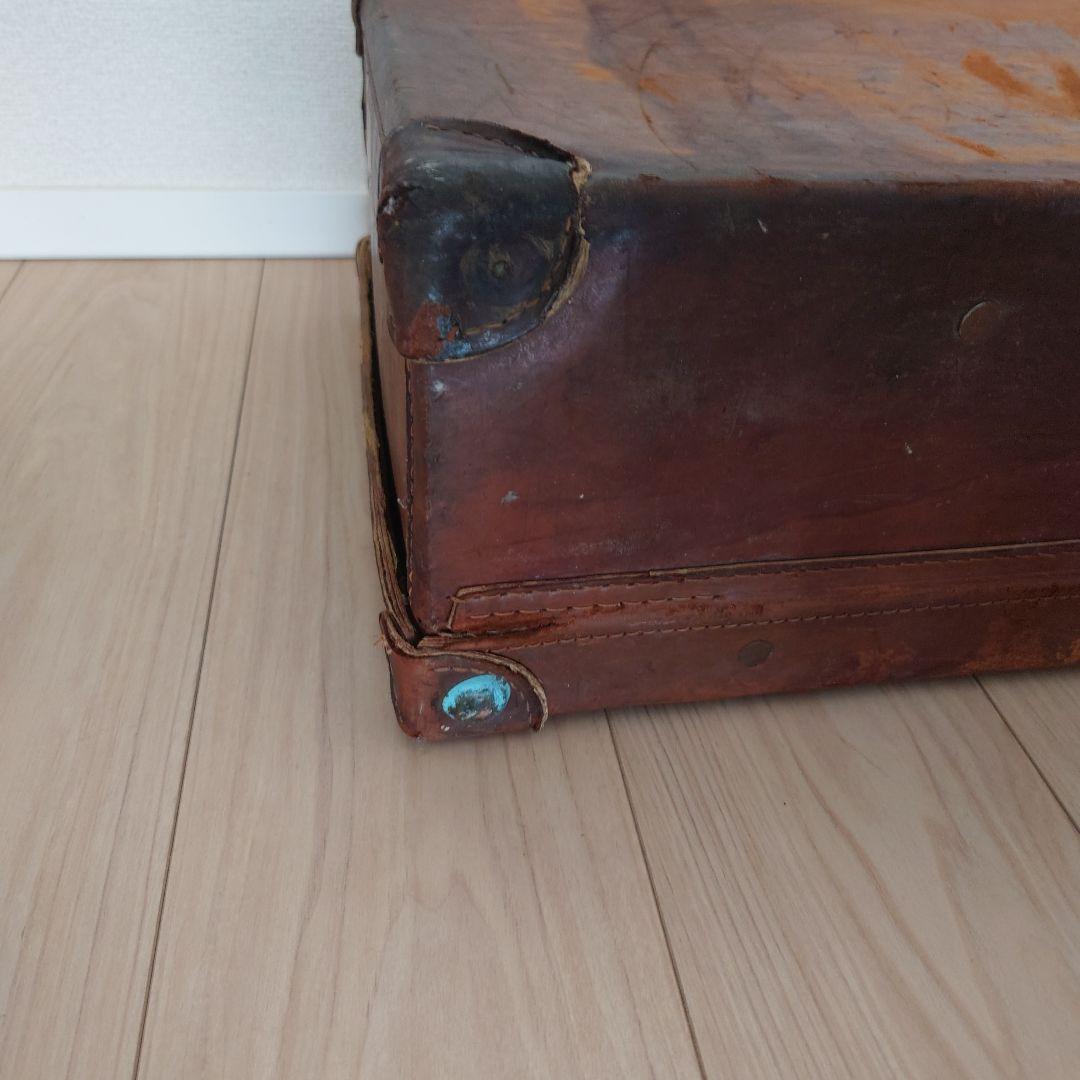 ヴィンテージ レザー トランクケース トランクバッグ レトロ雑貨 古道具