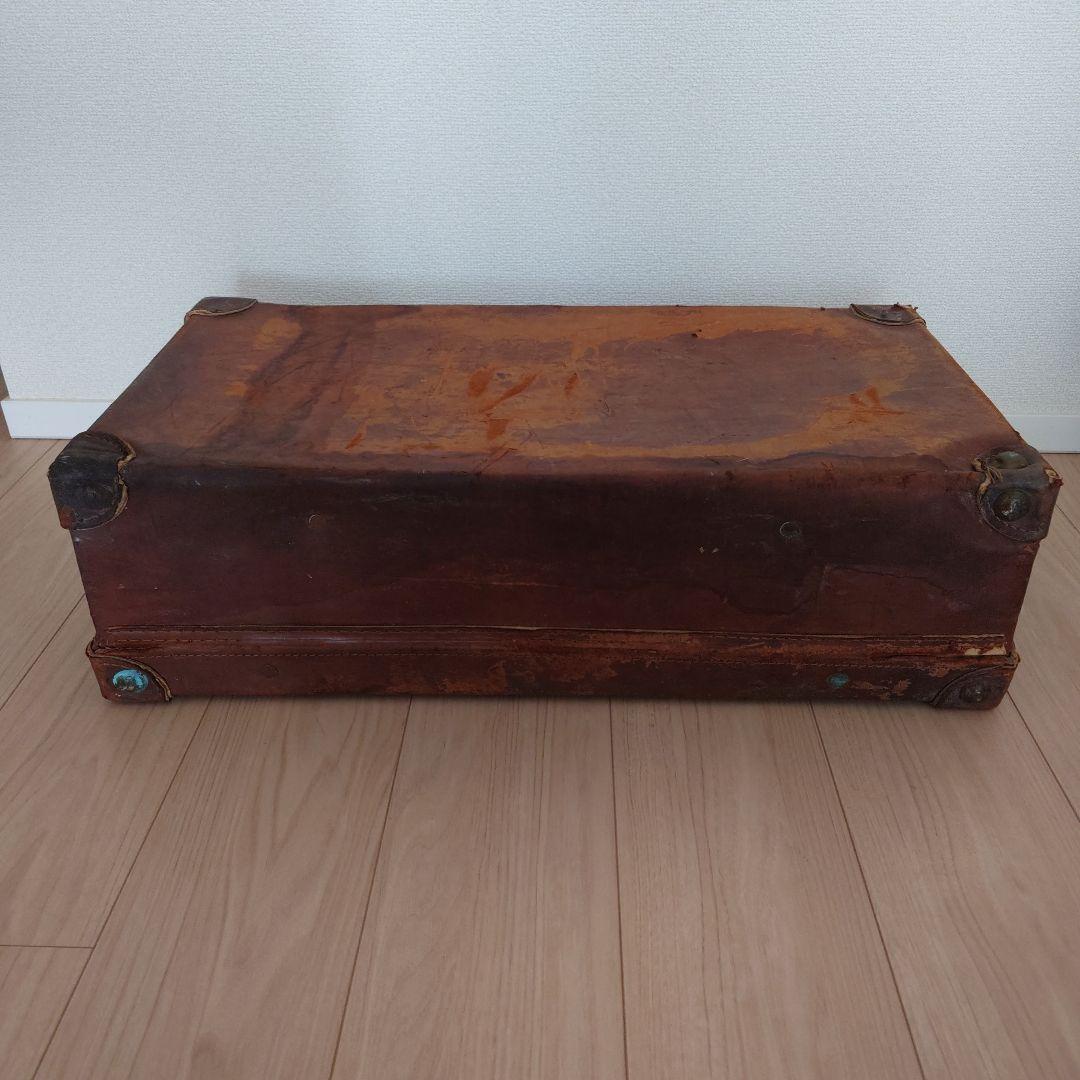 ヴィンテージ レザー トランクケース トランクバッグ レトロ雑貨 古道具