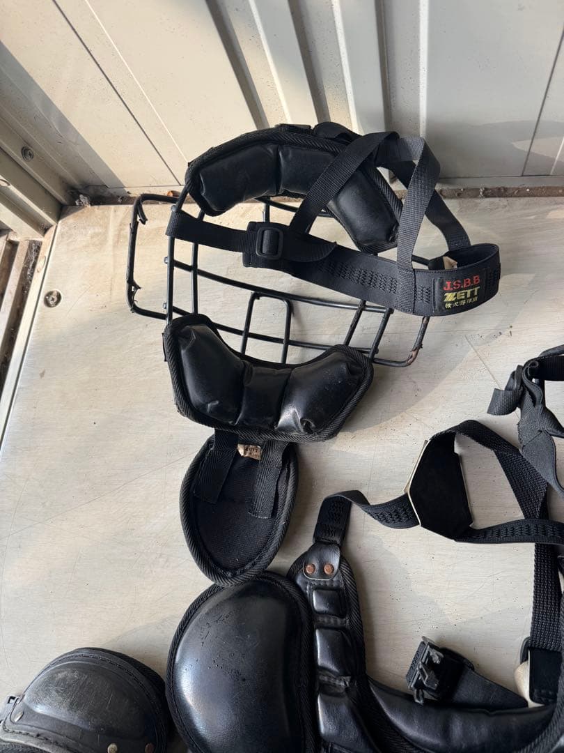 ZETT JSBB キャッチャー用プロテクターセット ブラック