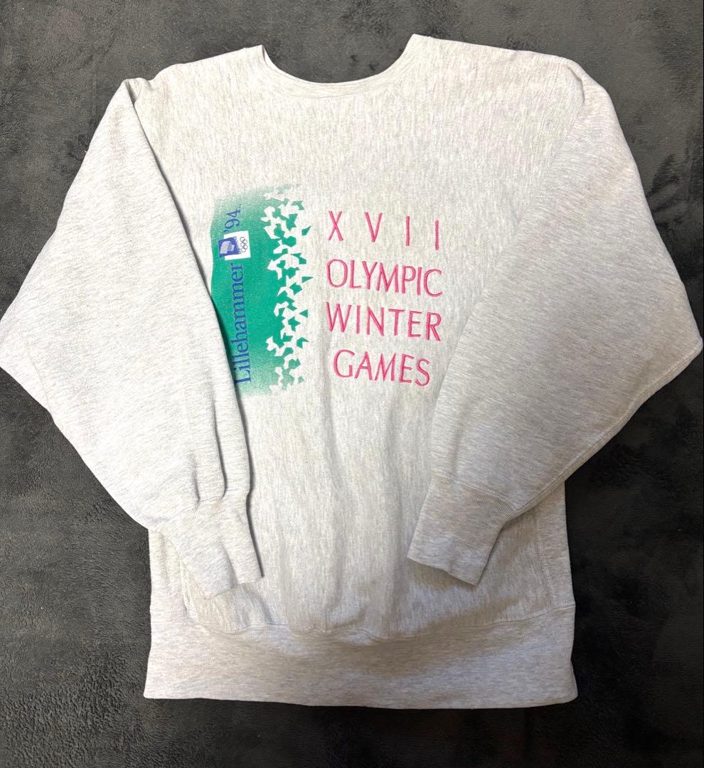 90s USA製 チャンピオン リバースウィーブ リレハンメルオリンピック XL