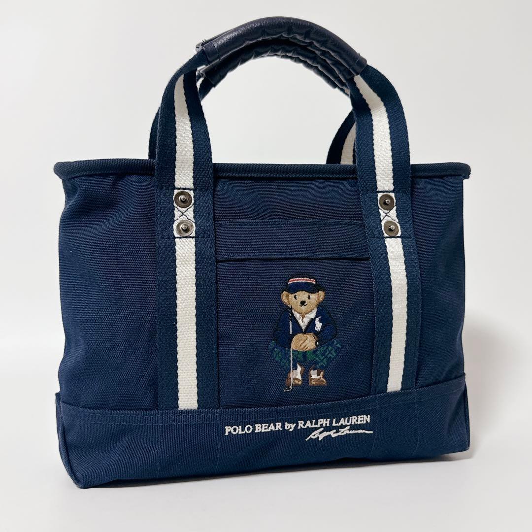 【人気商品】RALPH RAUREN ポロベア　ゴルフバッグ　トート　ネイビー