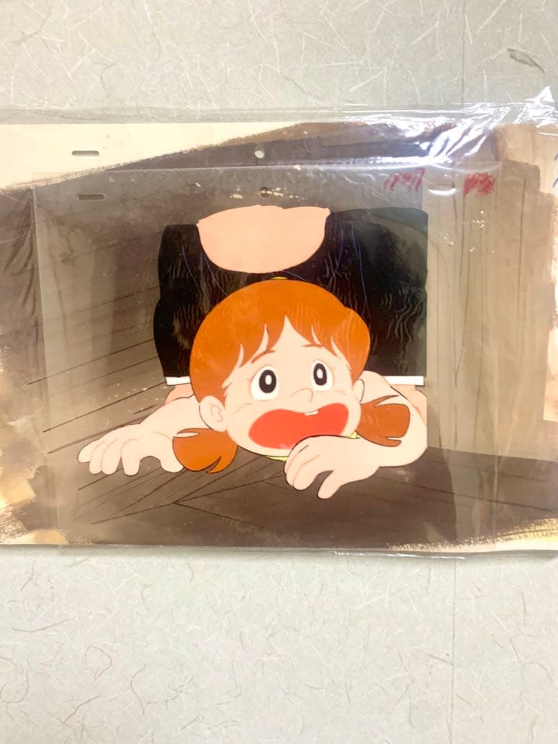 昭和のアニメ「てんとう虫の歌」セル画バック付き