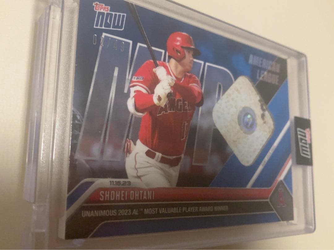 大谷翔平　ベースレリック　2023MVP 49シリ