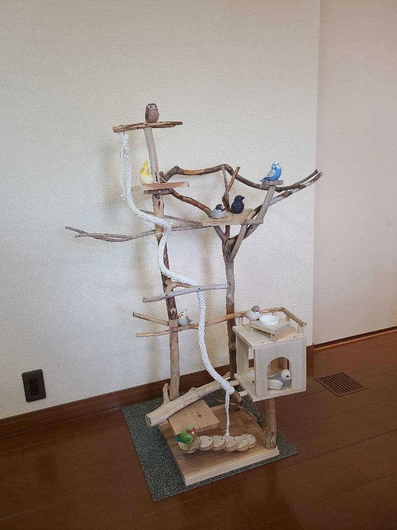 ⑥もちこオーダーページ　バードアスレチック流木　ハンドメイド