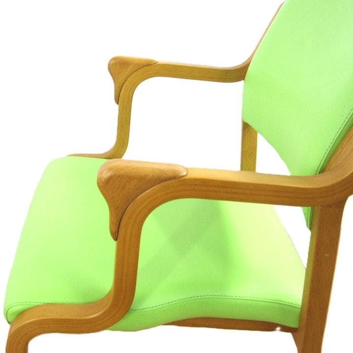 手摺付き介護用椅子　貞苅イス　ウエービングテープ　掛心地　良い　立ち上り易い