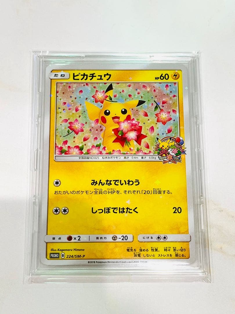 【激レア】ピカチュウ　ポケモンセンター 20周年記念 プロモ みんなでいわう