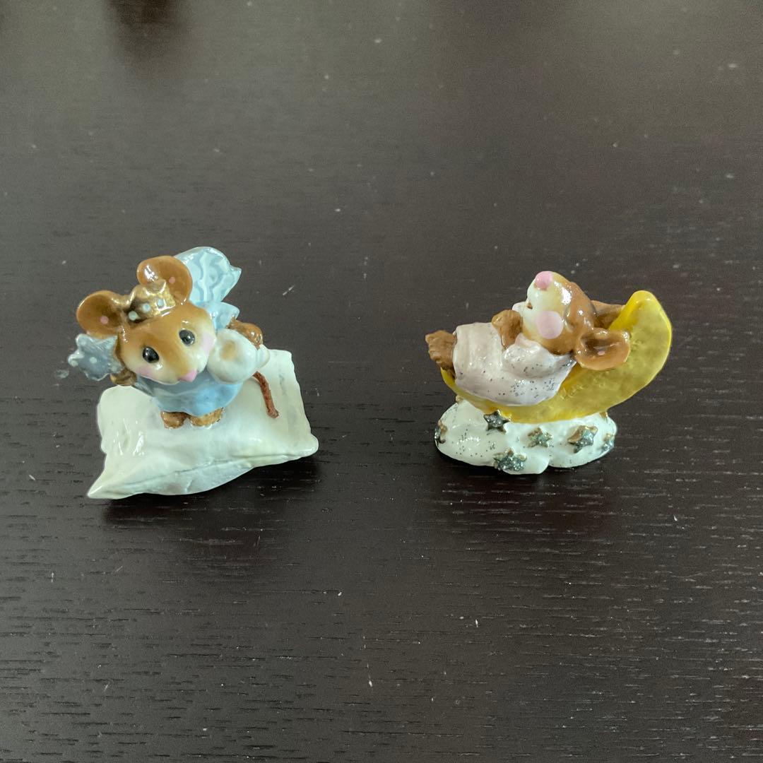 ネズミの陶器フィギュア多数セットWeeForestFolk