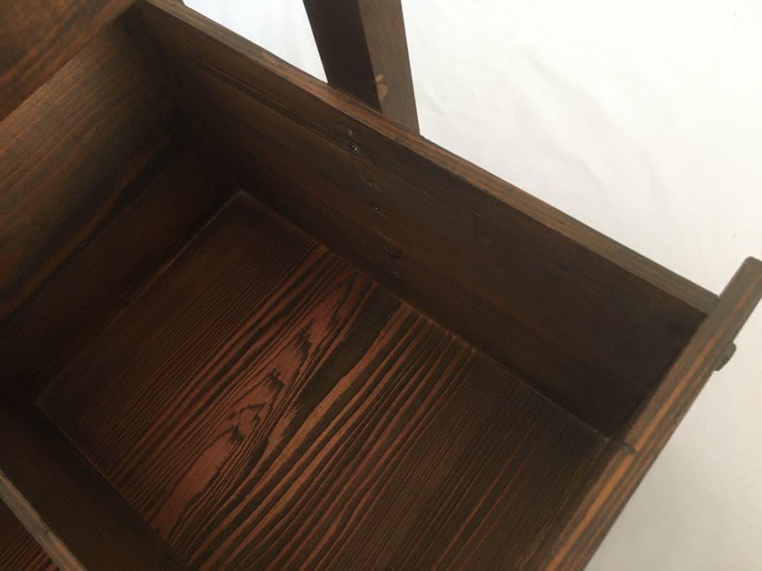 木製 手提げ 道具入れ 昭和レトロ