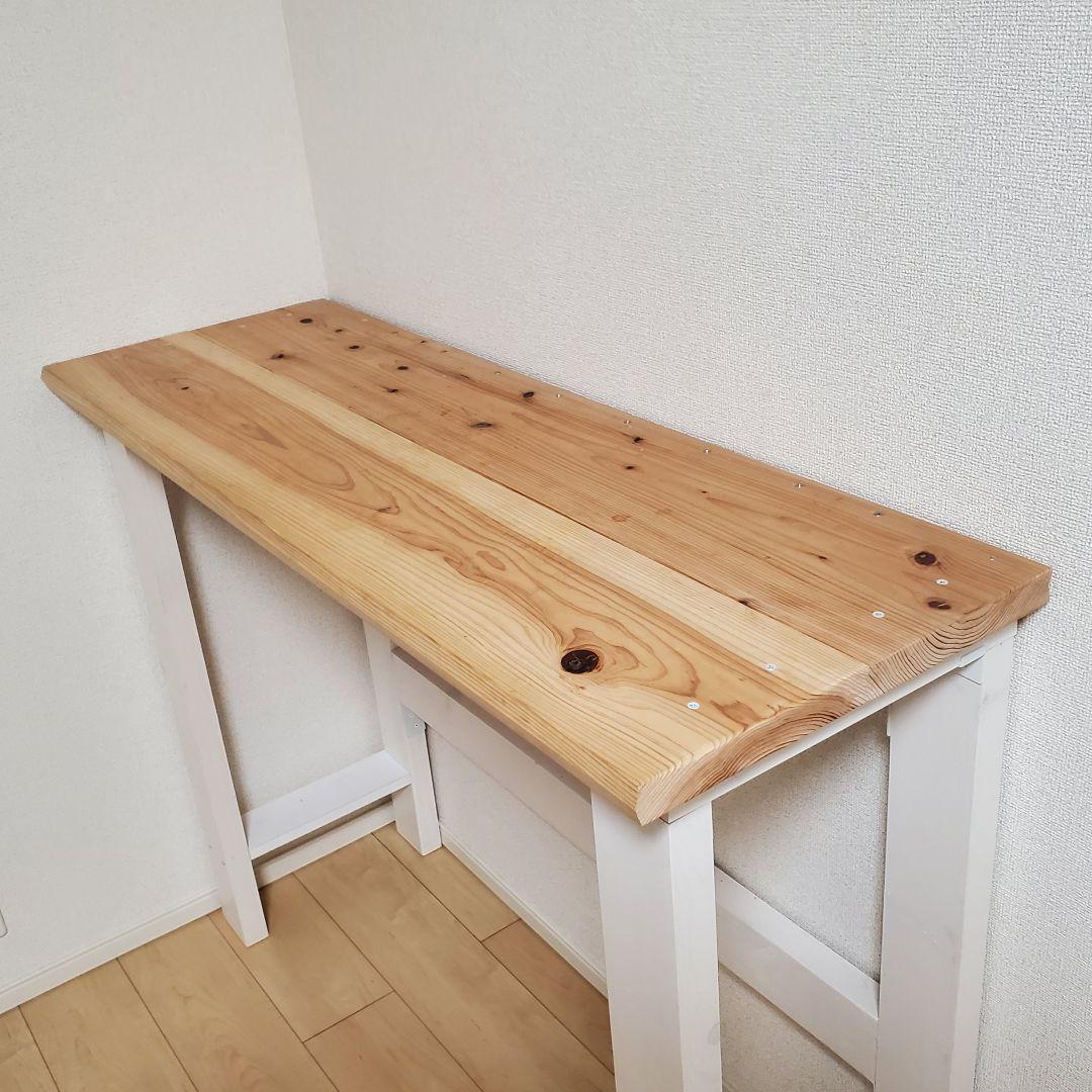 木製　カウンターテーブル　ハイテーブル