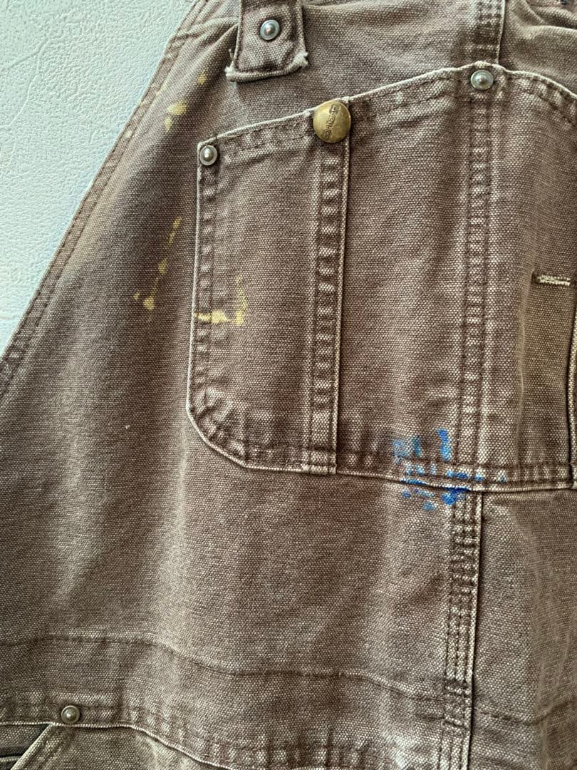 Carhartt ブラウンオーバーオール
