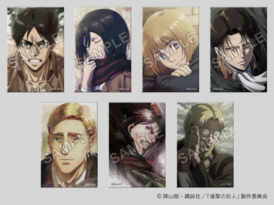 進撃の巨人 スクエア 缶バッジ リヴァイ WITSTUDIO