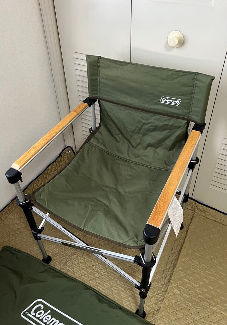 コールマン(Coleman) ツーウェイキャプテンチェア　2脚セット（赤・緑）