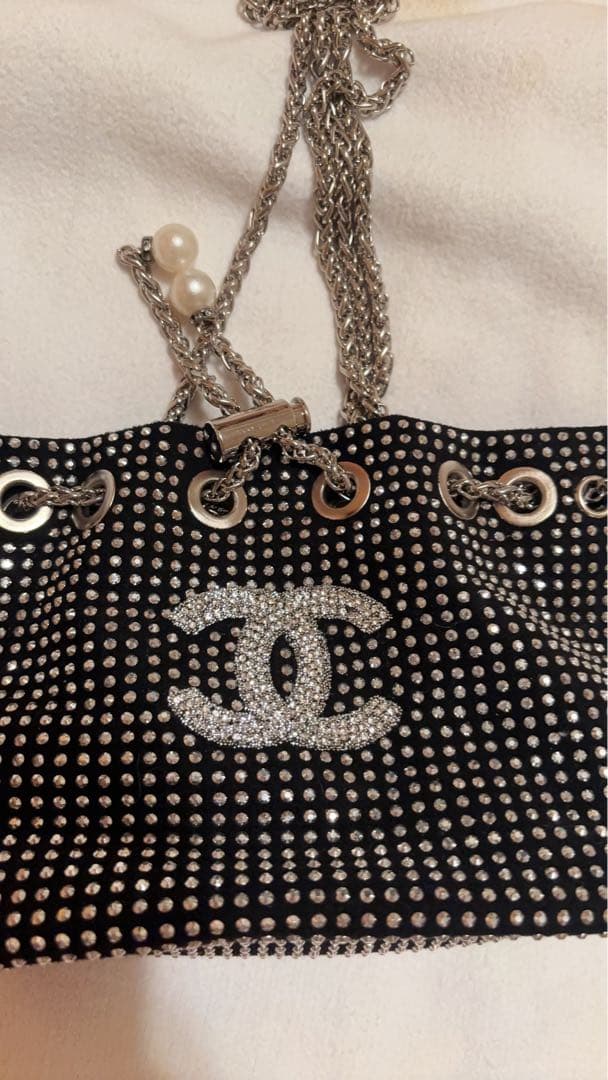 CHANEL ストーン装飾 ショルダーバッグ ノベルティ