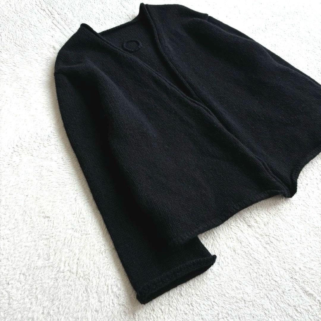 美品 ランフランセダンタン Degas ドガ 黒 ニット カーディガン 日本製