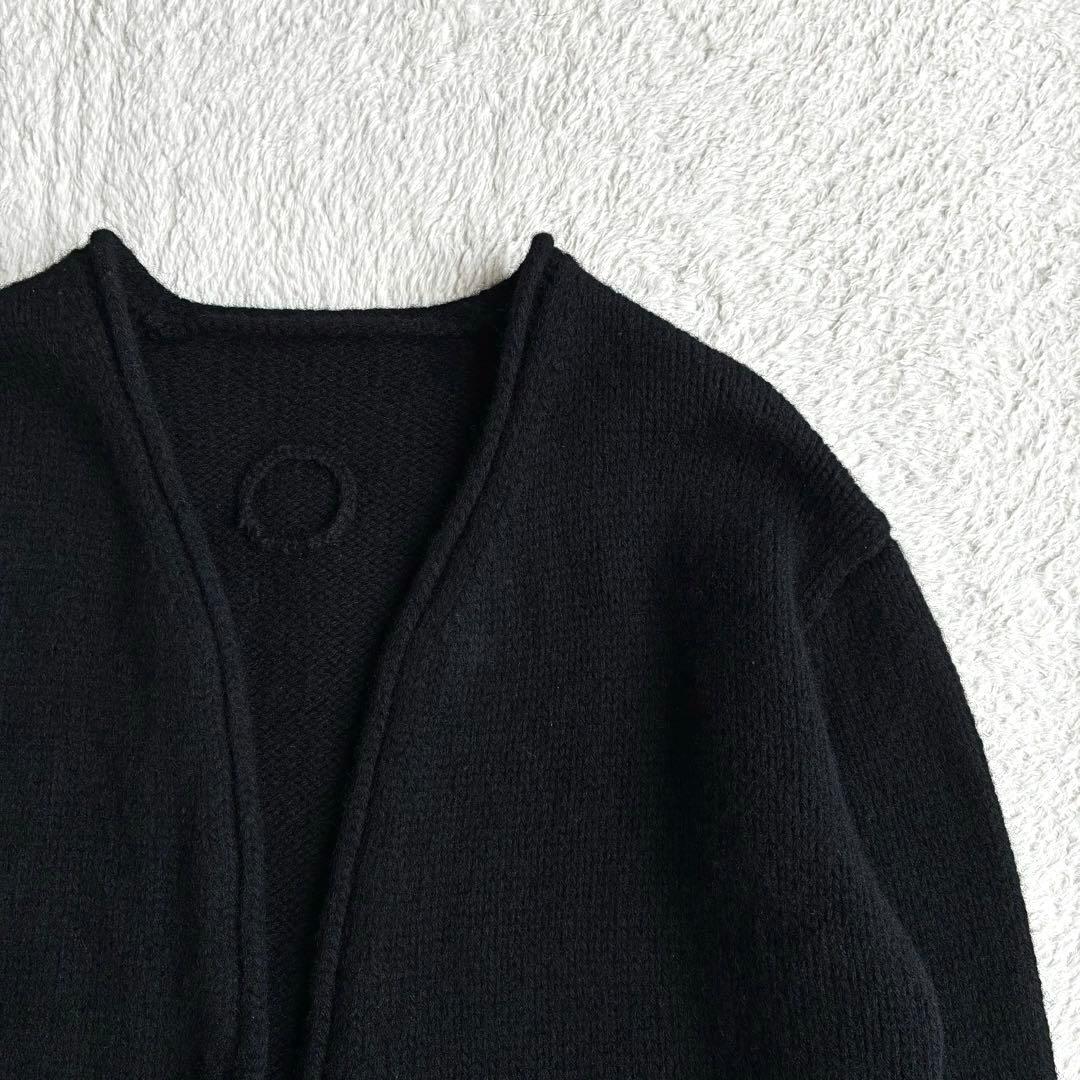 美品 ランフランセダンタン Degas ドガ 黒 ニット カーディガン 日本製