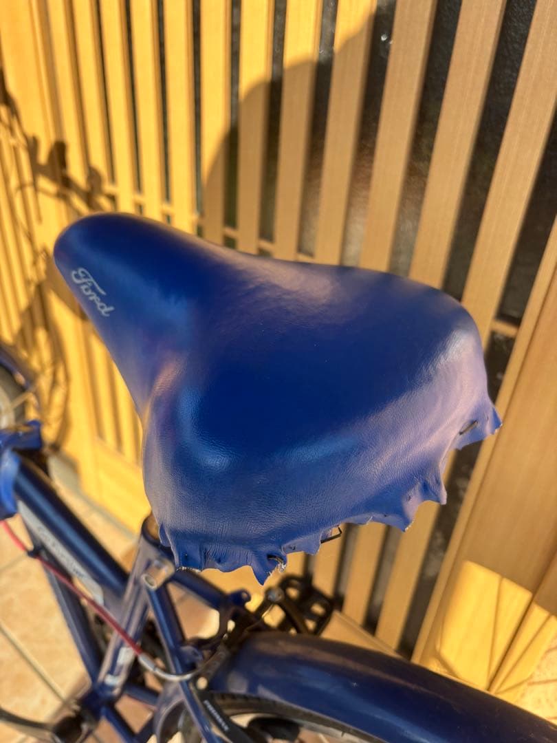 【訳あり】Ford フォード 折りたたみ自転車 26インチ ブルー 街乗り