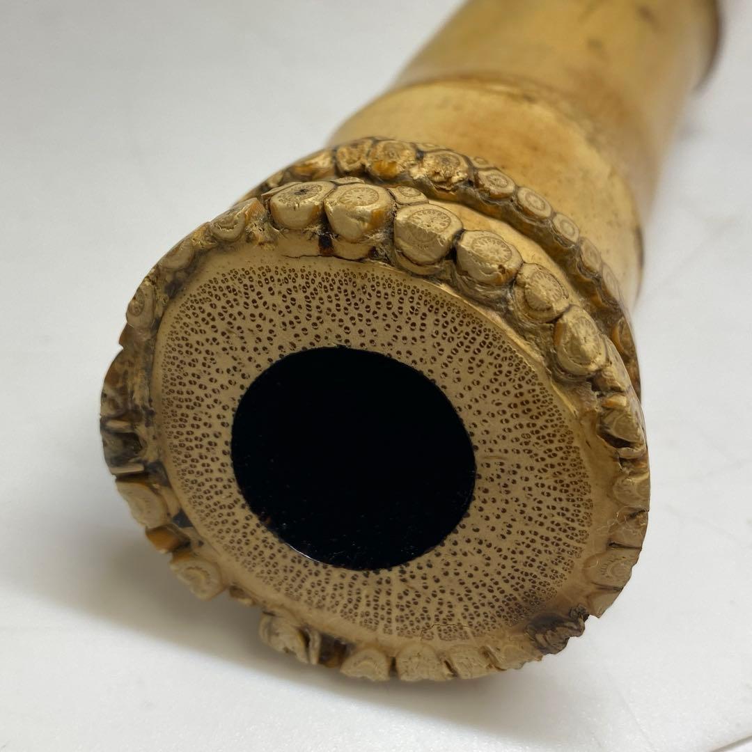 竹治作 銀3線 竹製 尺八 約71cm 東キ8-0117①