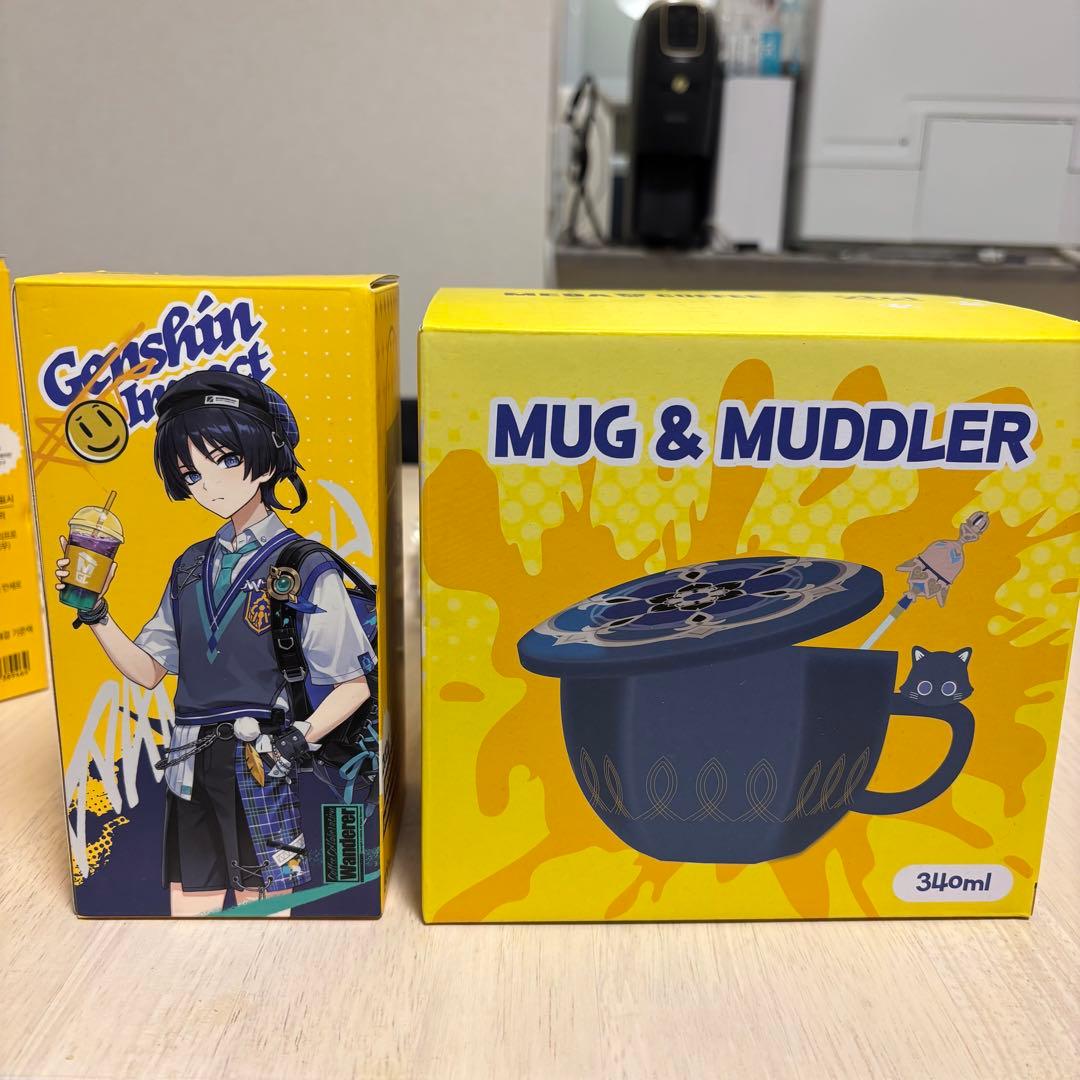原神　メガコーヒー　放浪者　マグカップ　タンブラーセット