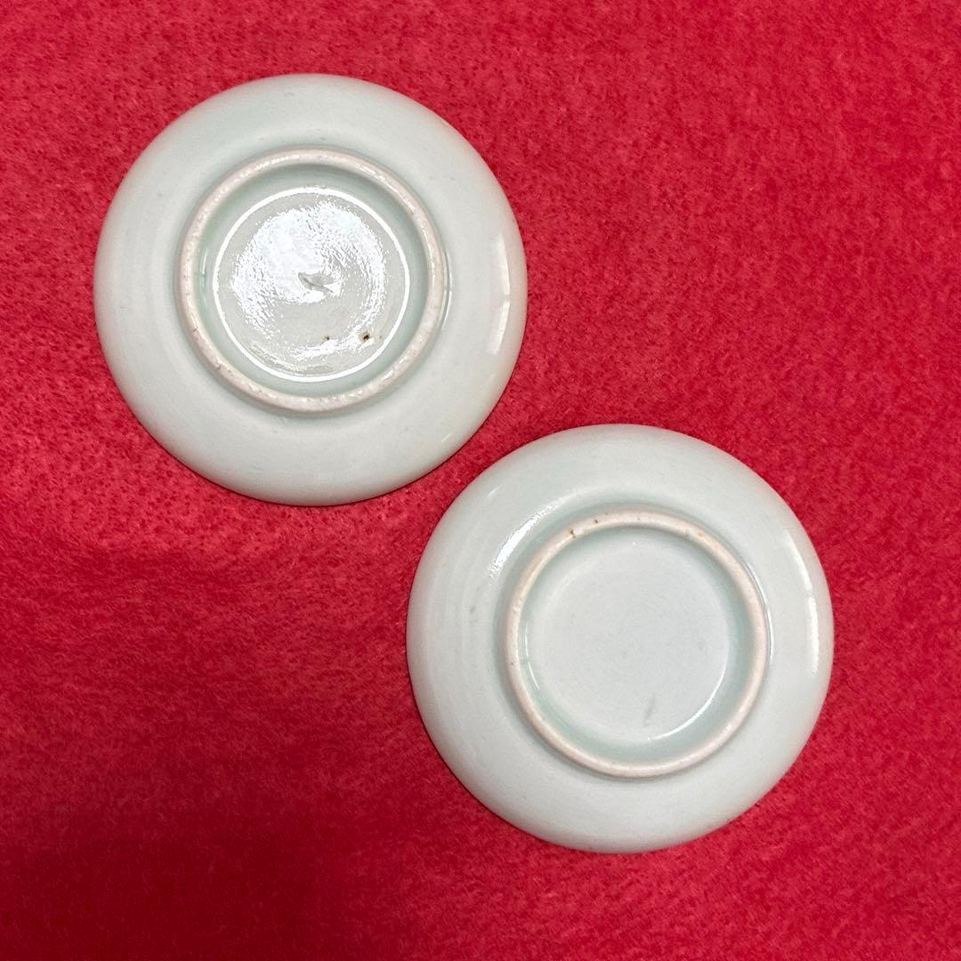 古伊万里　瓔珞文　豆皿　2枚