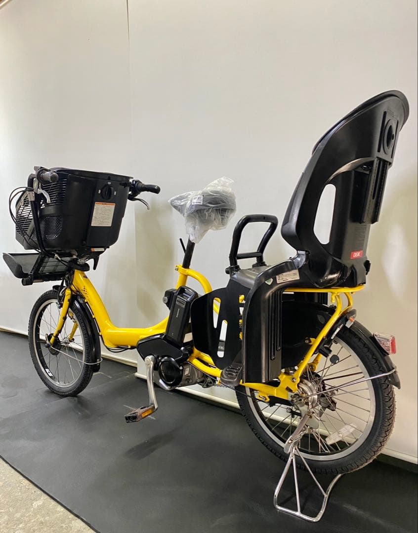 1年保証 送料無料　ブリヂストン　20インチ 子供乗せ　黄色　電動アシスト自転車