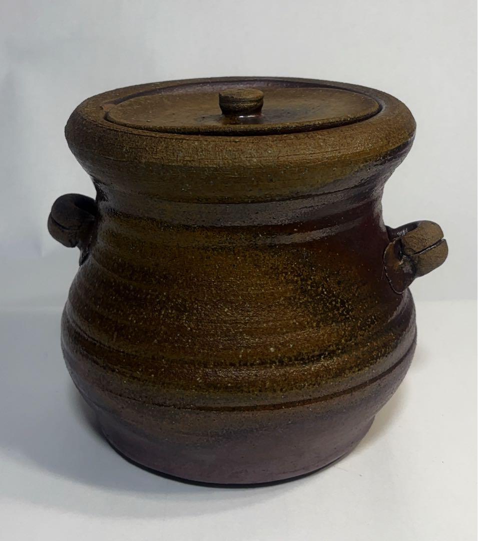 茶道具備前焼水指　日本伝統工芸展受賞備前焼作家　末石高仙作　共箱付