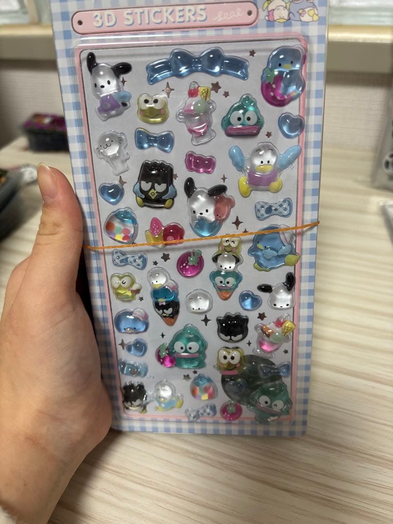 海外製　シール　ぷっくりシール　うるちゅる