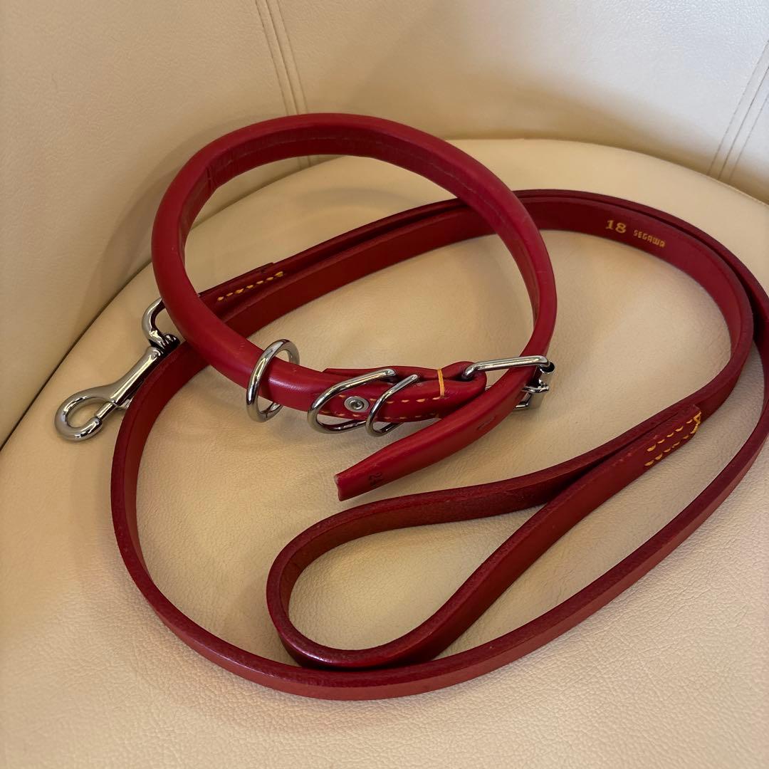 本革リードと首輪セット販売です