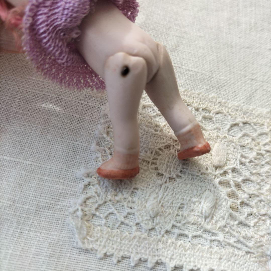 ドイツ　アンティーク　ミニチュアビスクドール　おかっぱヘアの女の子