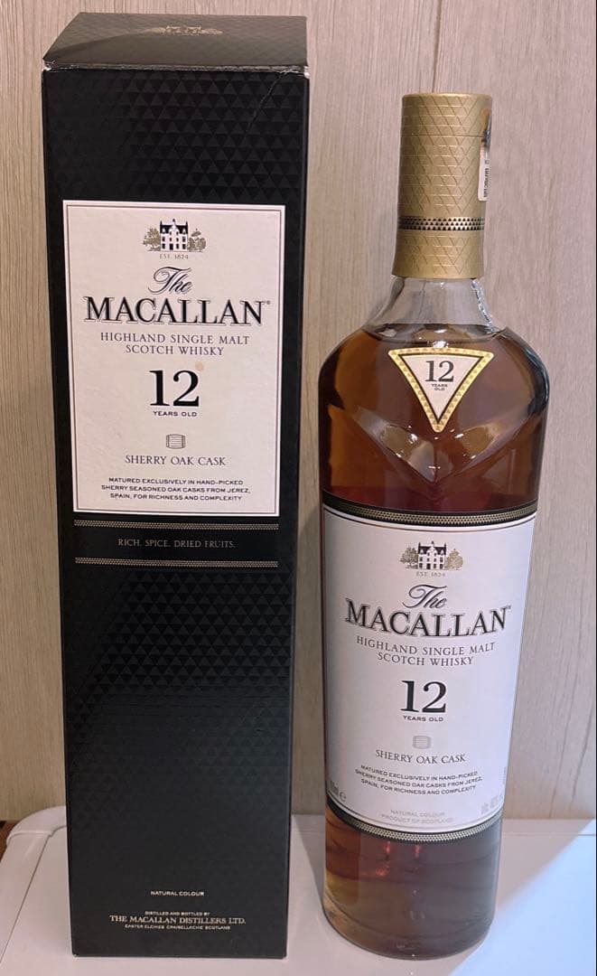 未開封　700ml The Macallan 12年 シェリーオークカスク