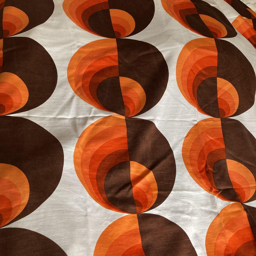 ヴィンテージ　ミッドセンチュリー　生地　大きめ