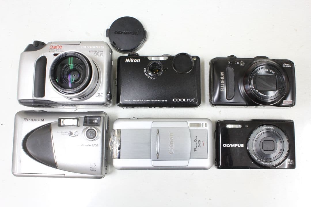 コンパクトデジタルカメラ 6台 OLYMPUS FUJIFILM Nikon等
