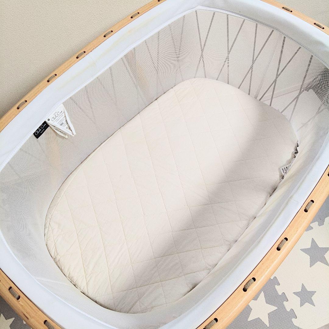 チャーリークレーン　ベビーベッド　ゆりかご　クミクリブメッシュ⭐︎