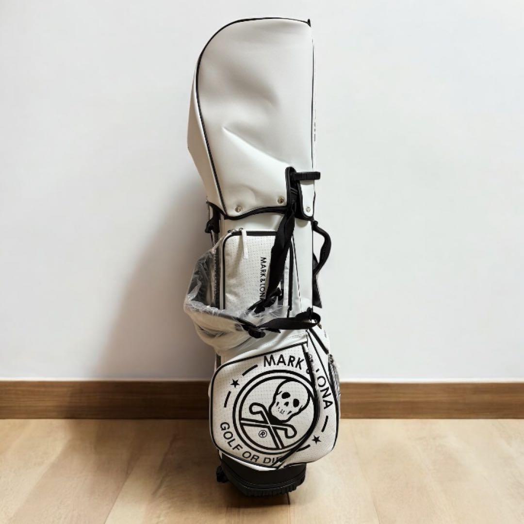 MARK & LONA ゴルフバッグ ホワイト　キャディ