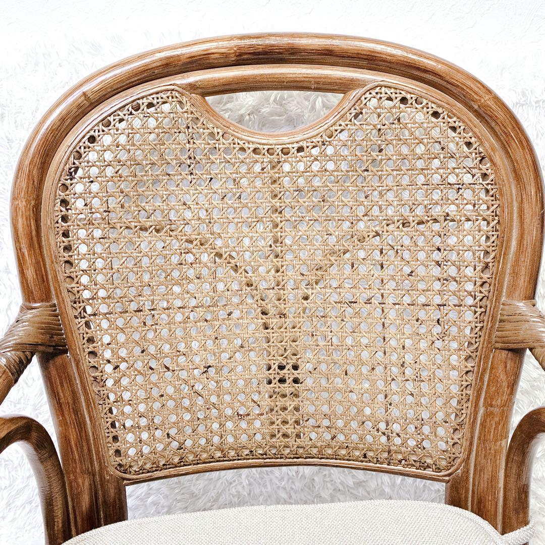 ラタン 椅子 座椅子 チェア 籐 回転