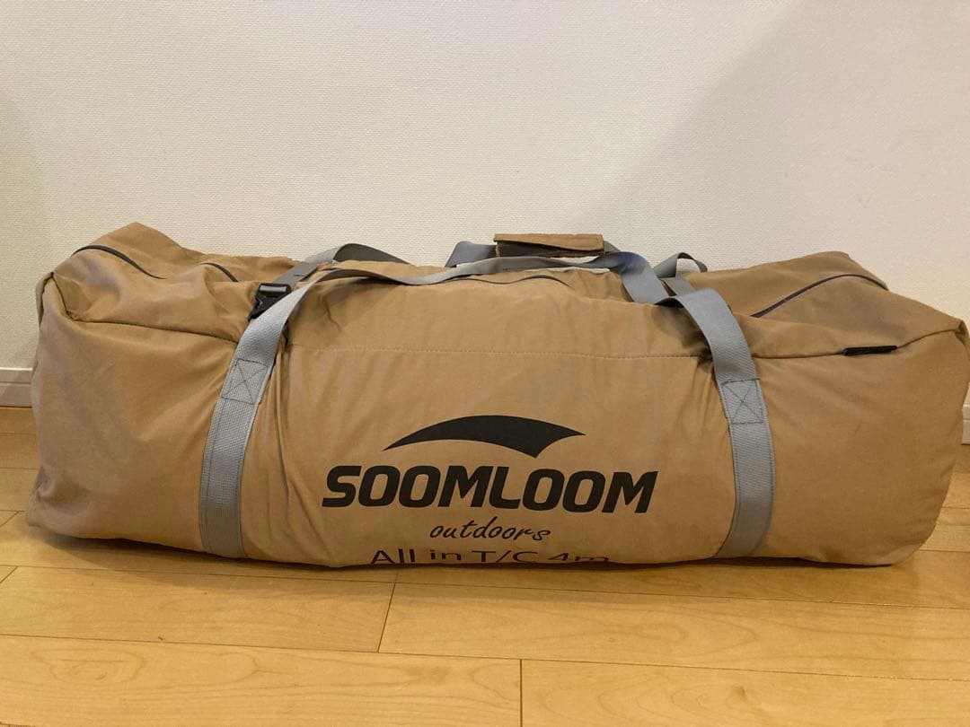 Soomloomワンポールテント 4~6人用 ベル型 All.in T/C 4m
